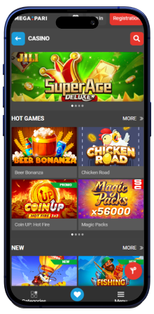 megaparibet.co.za app screen 4