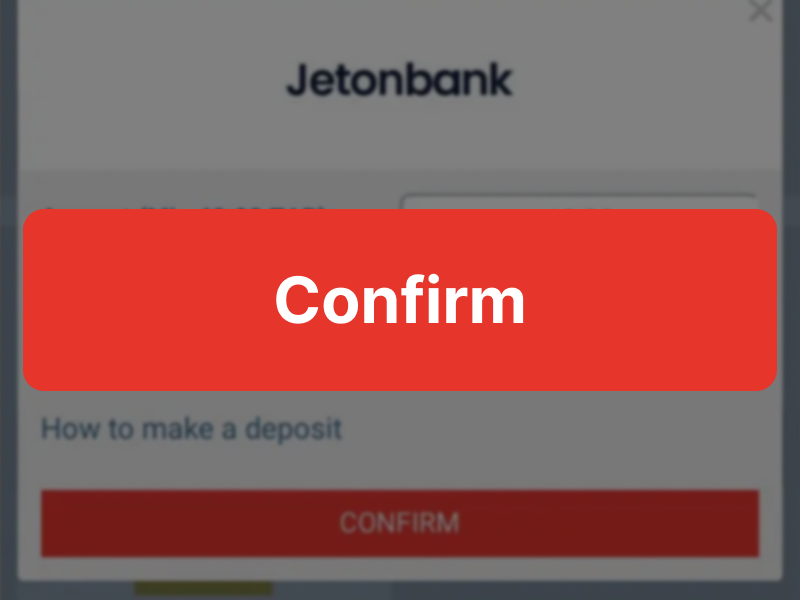 MegaPari deposit page highlighting Confirm button to complete the transaction