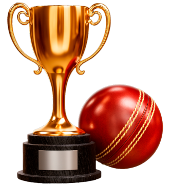 Cricket ball and cup